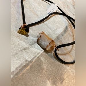 Pineal stone, jewelry necklace, hand made